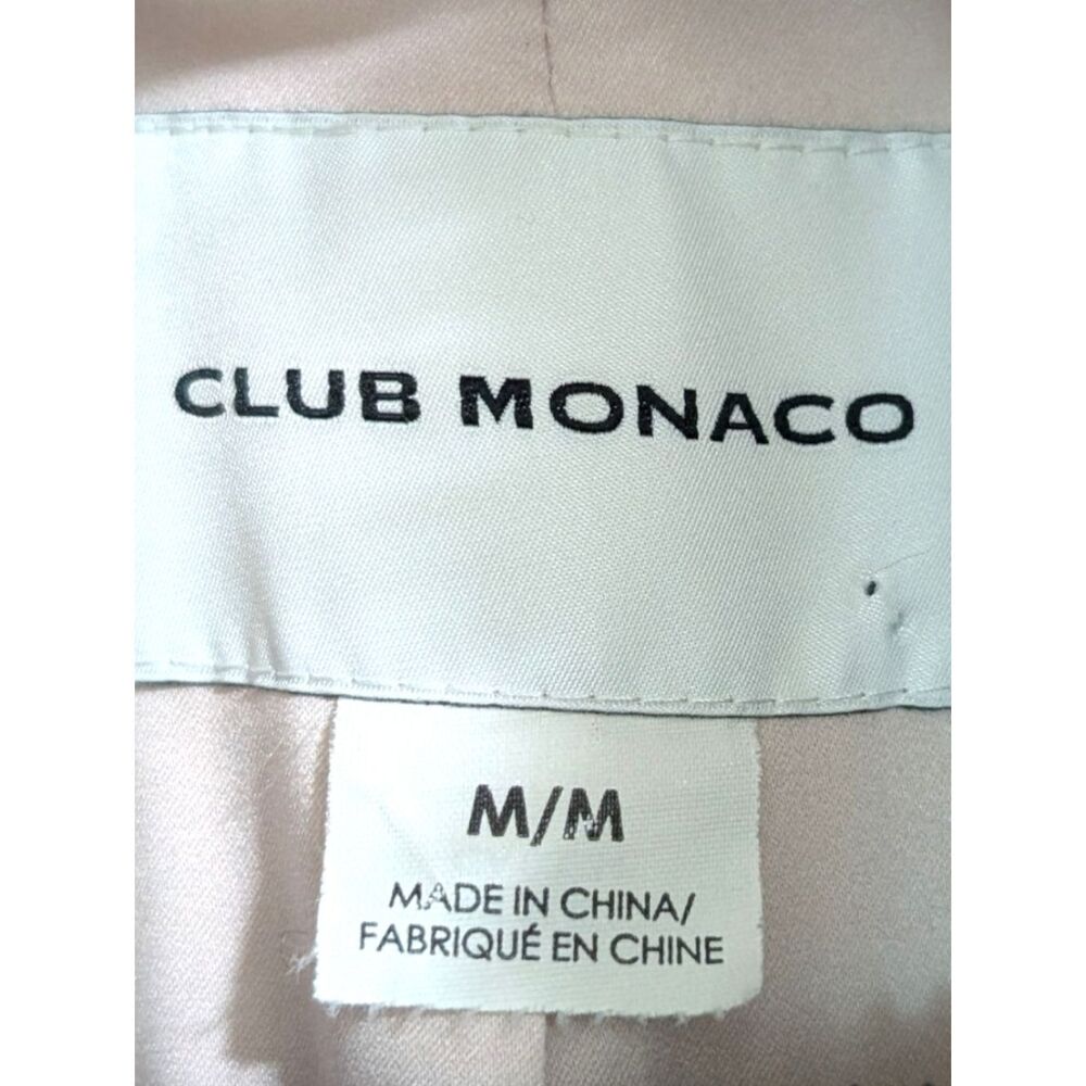 Club Monaco Pink Daylina Wool Wrap Coat w/ Detachable Faux Fur Trim M - Picture 9 of 11